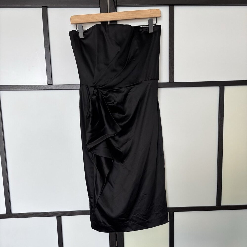 White House Black Market Womens Babydoll Strapless Dress Size 6 Whimsigoth Prom